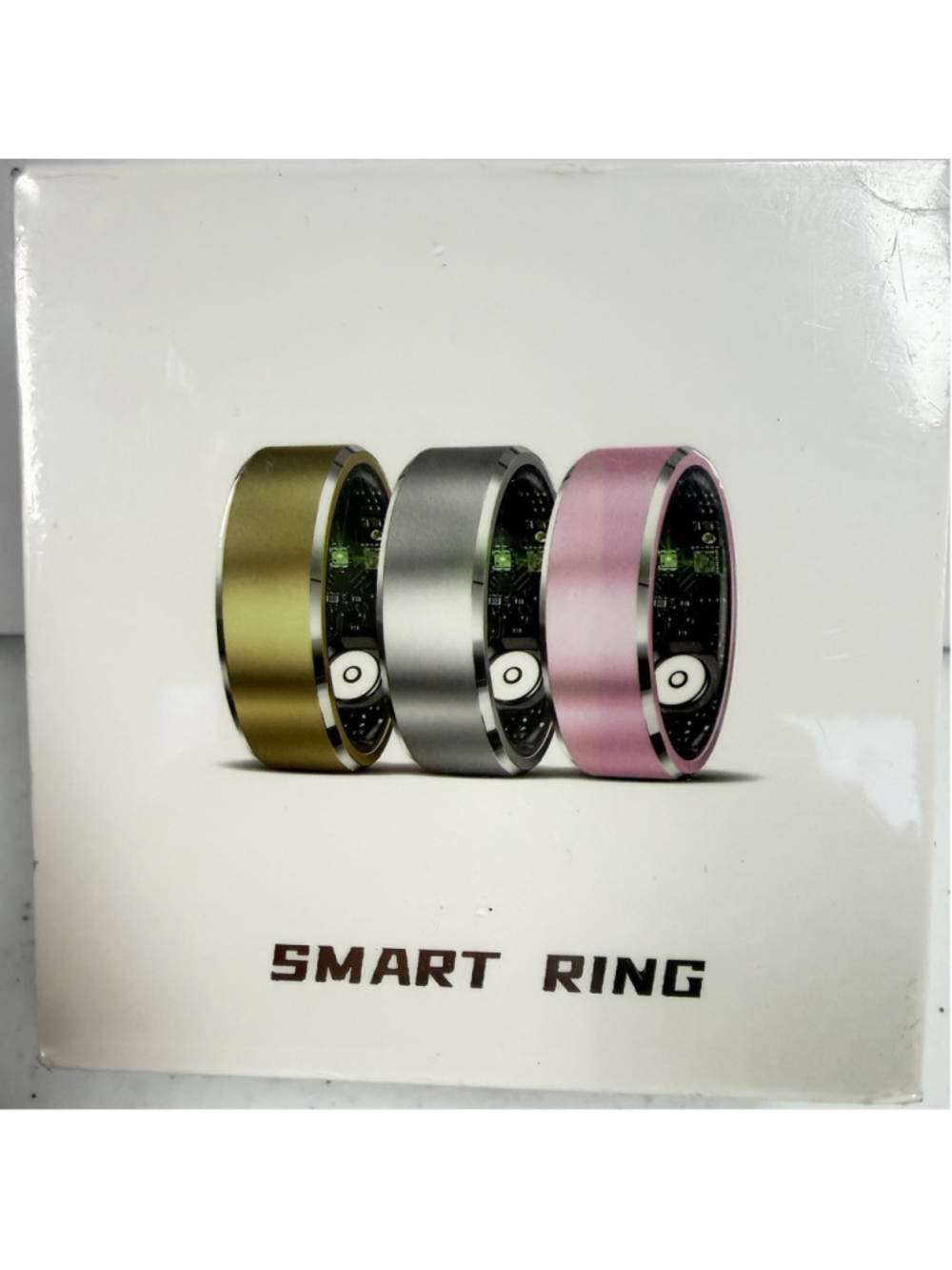 Smart Fitness Health Ring Sleep Monitor Silver Size 9 iOS Android Men/Women